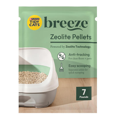 Purina Tidy Cats Breeze Pellets de Arena de Recambio Perfumados - 7 Pound (Pack of 4) - Pellets originales