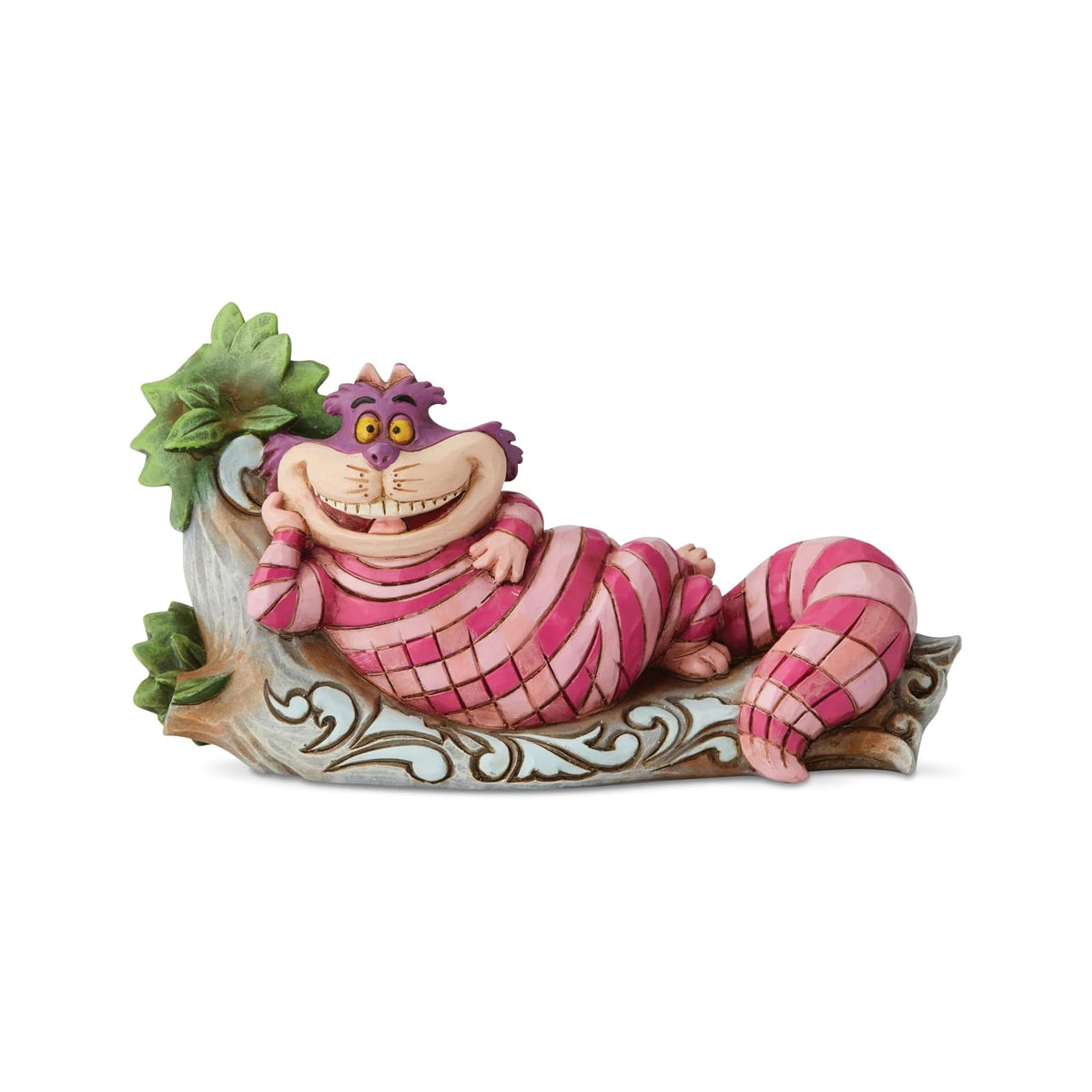 Enesco Disney Traditions by Jim Shore Alicia en el país de Las Maravillas, Figura de Gato en el árbol, 2.72 Pulgadas, Multicolor