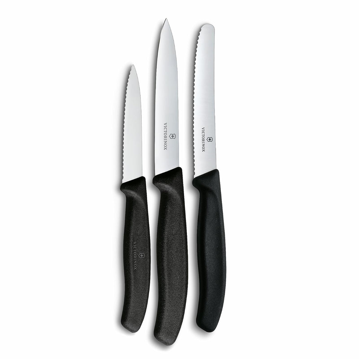 Victorinox Set de Cuchillos Mondadores, Swiss Classic, 3 piezas, Negro