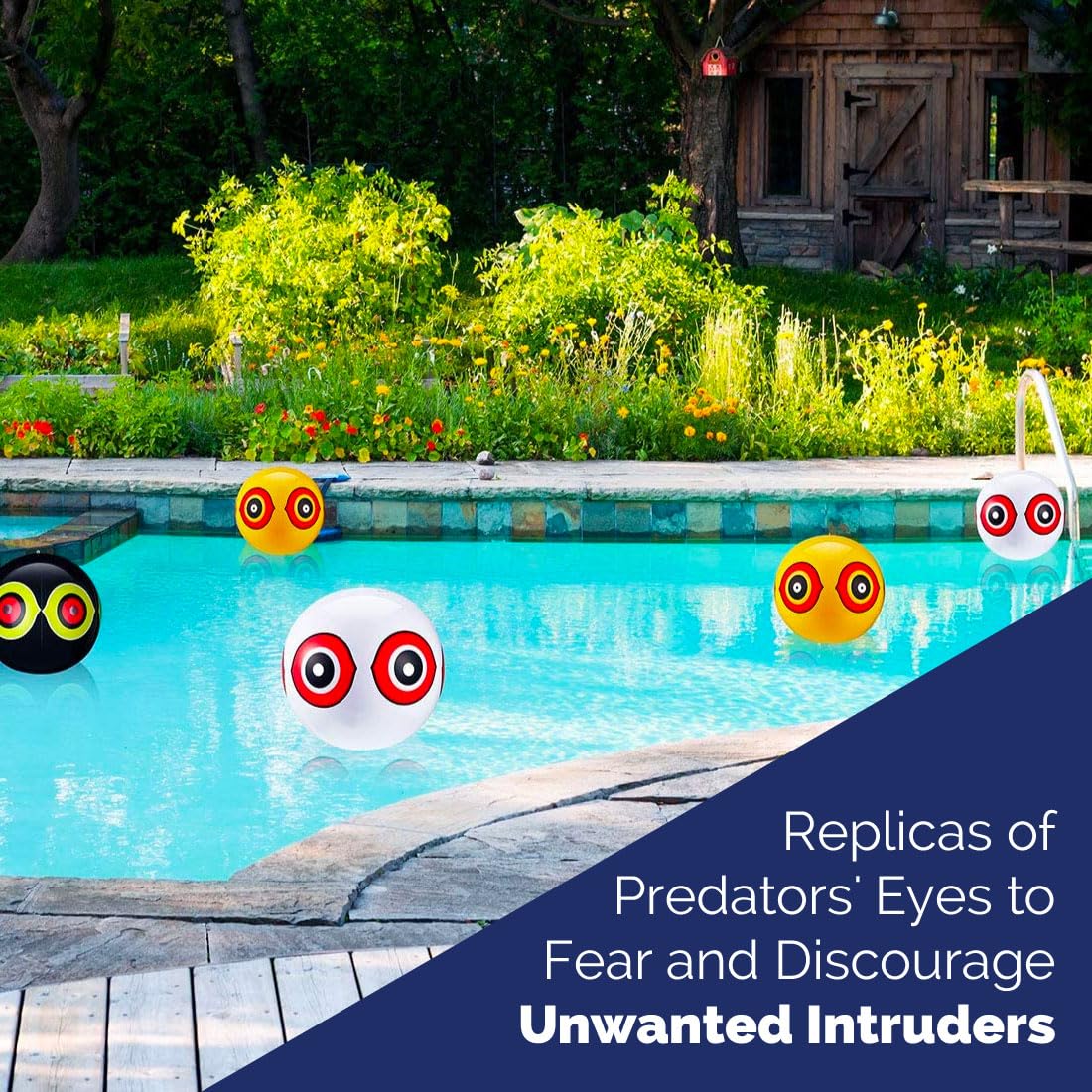 Bird-X Scare-Eye® Bird Repellent Predator Eyes Balloons, Pack of 3