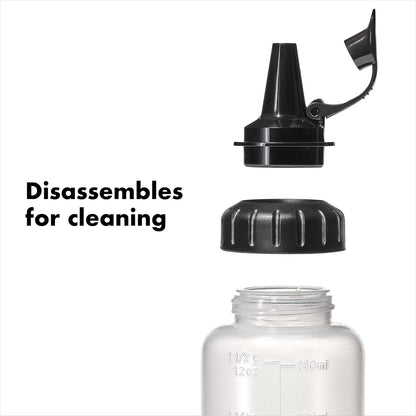 Oxo 11227300 Juego Botellas para Verter Mediano/Grande, Blanco, 2 Piezas