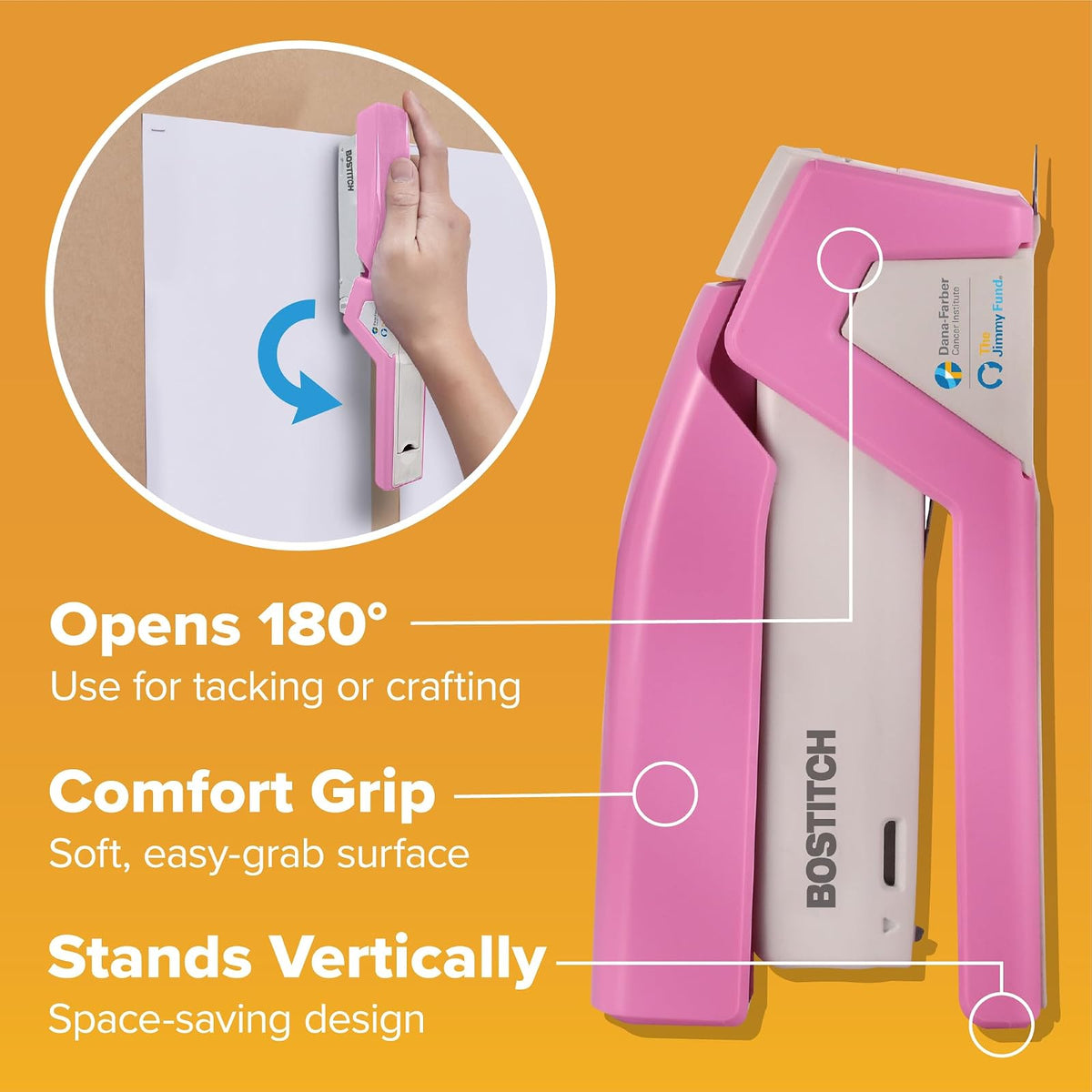 PaperPro Compact Stapler, Pink Ribbon (1588)