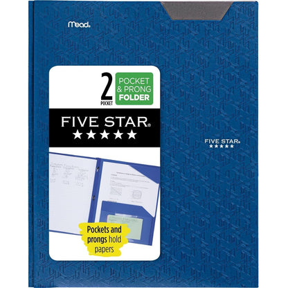 Five Star Advance Carpeta Plástica con Broches, Tamaño Carta - Azul