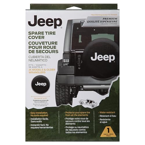 Plasticolor 000793R01 Jeep Premium Cubierta de Neumático de Repuesto, Negro