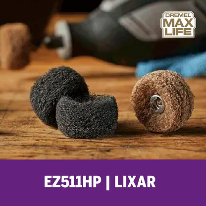 Dremel Max Life EZ511HP - Kit abrasivo de acabado de grano 180 y 280, accesorios para herramientas giratorias