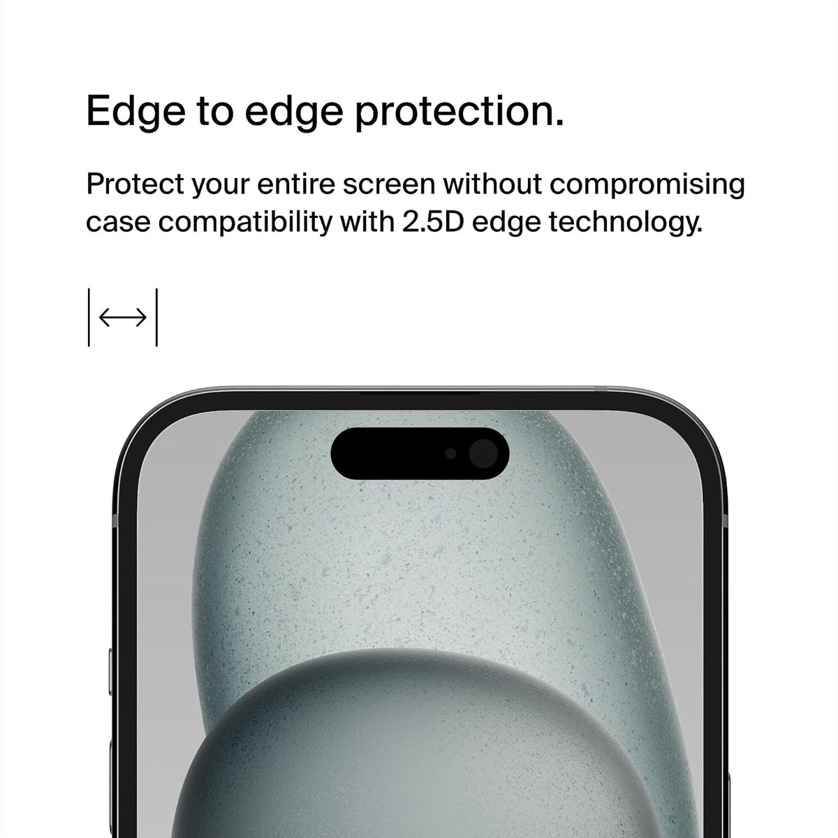 Belkin Protector de Pantalla de Vidrio Templado de Privacidad para iPhone 15 y 14 Pro, Resistente a Arañazos, Incluye Bandeja de Alineación para Aplicación Sin Burbujas