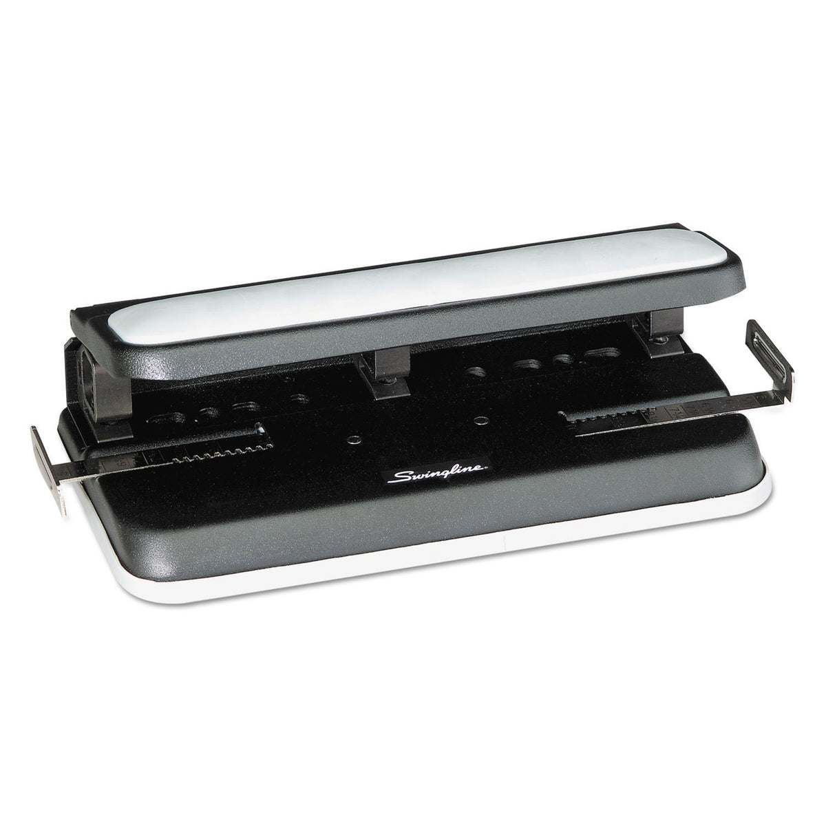 Swingline Perforadora Easy Touch, Ajustable 2/3 Perforaciones para Uso Intenso, Negro/Gris. P5110