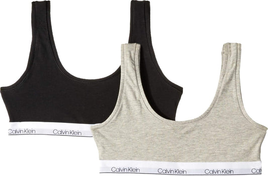 Calvin Klein Moderna braleta de algodón, Individual y Multipack Sujetador Deportivo para Niñas