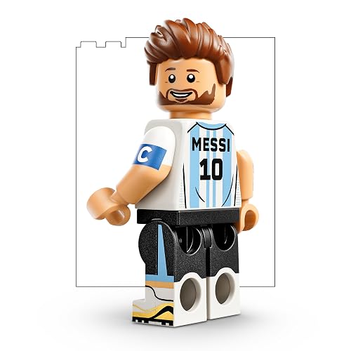 LEGO Editions Lionel Messi: Fenómenos del Futbol – Set de Construcción y Decoración – 43011