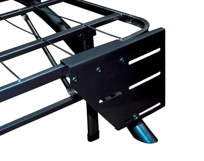 Boyd Sleep - Marco de Cama con Plataforma elevada, Accesorio: Soportes para cabecero/Estribo, Negro, Juego de 2, Talla única (BBSMBRACK)