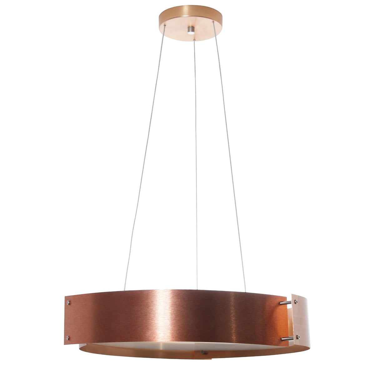 MAXXI MX-CL1021/CB Candil Decorativo Techo, Pantalla Aluminio Terminado, color Cobre