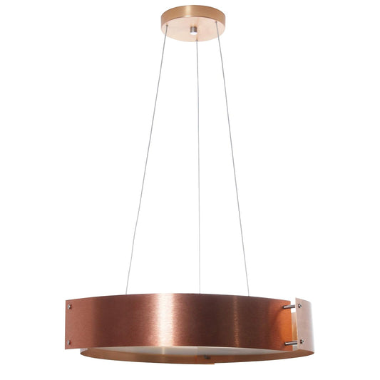 MAXXI MX-CL1021/CB Candil Decorativo Techo, Pantalla Aluminio Terminado, color Cobre