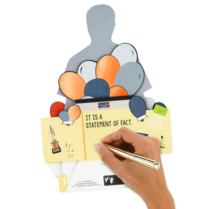 Hallmark Paper Wonder Tarjeta de cumpleaños emergente divertida (The Office, Dwight Schrute)