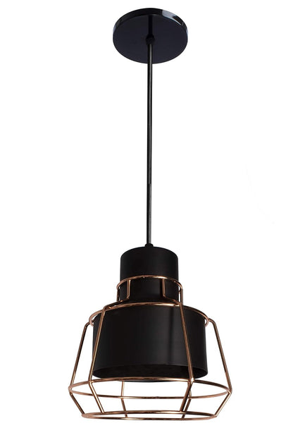 Maxxi MX-CL7009/CB Candil de Metal con Rejilla, Negro