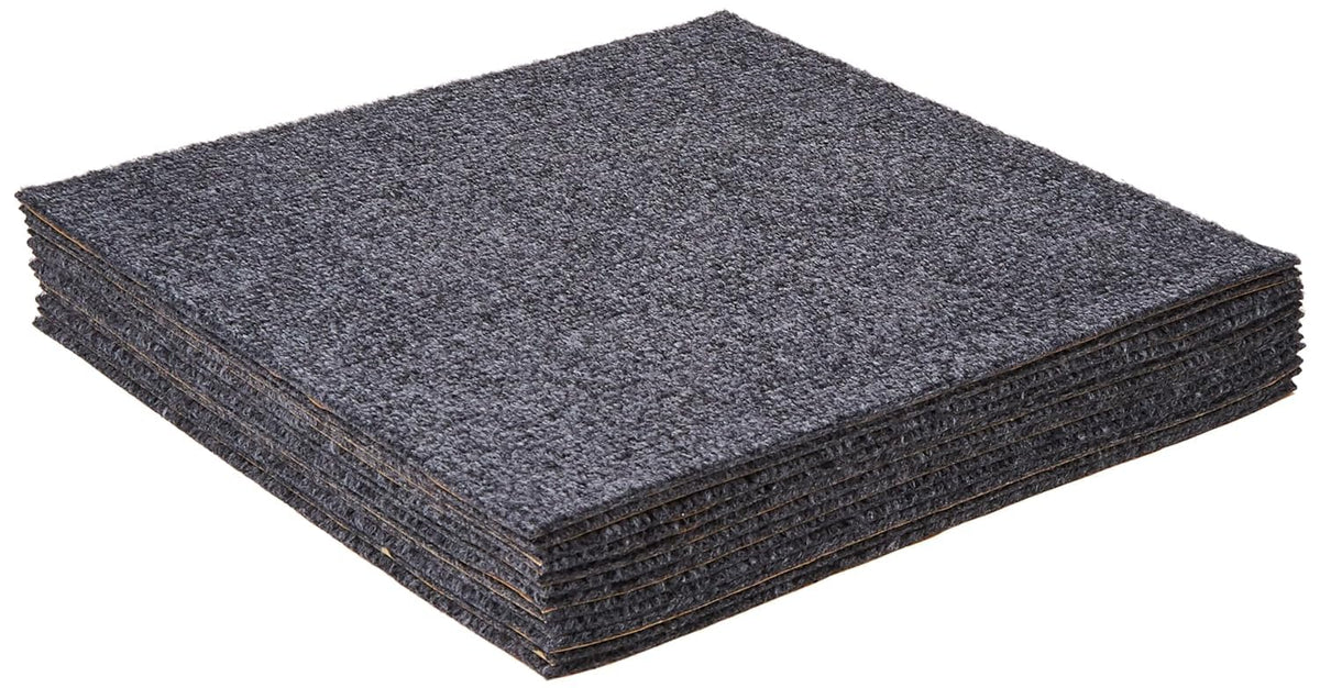 Achim Home Furnishings Nexus Borgoña 30,5 x 30,5 cm Alfombra Autoadhesiva para azulejos, Humo - 12"L x 12"W - Humo