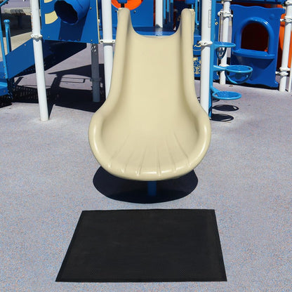Rubber-Cal - Tapete de Aterrizaje Deslizante para Patio de recreo, 36 x 48 Pulgadas