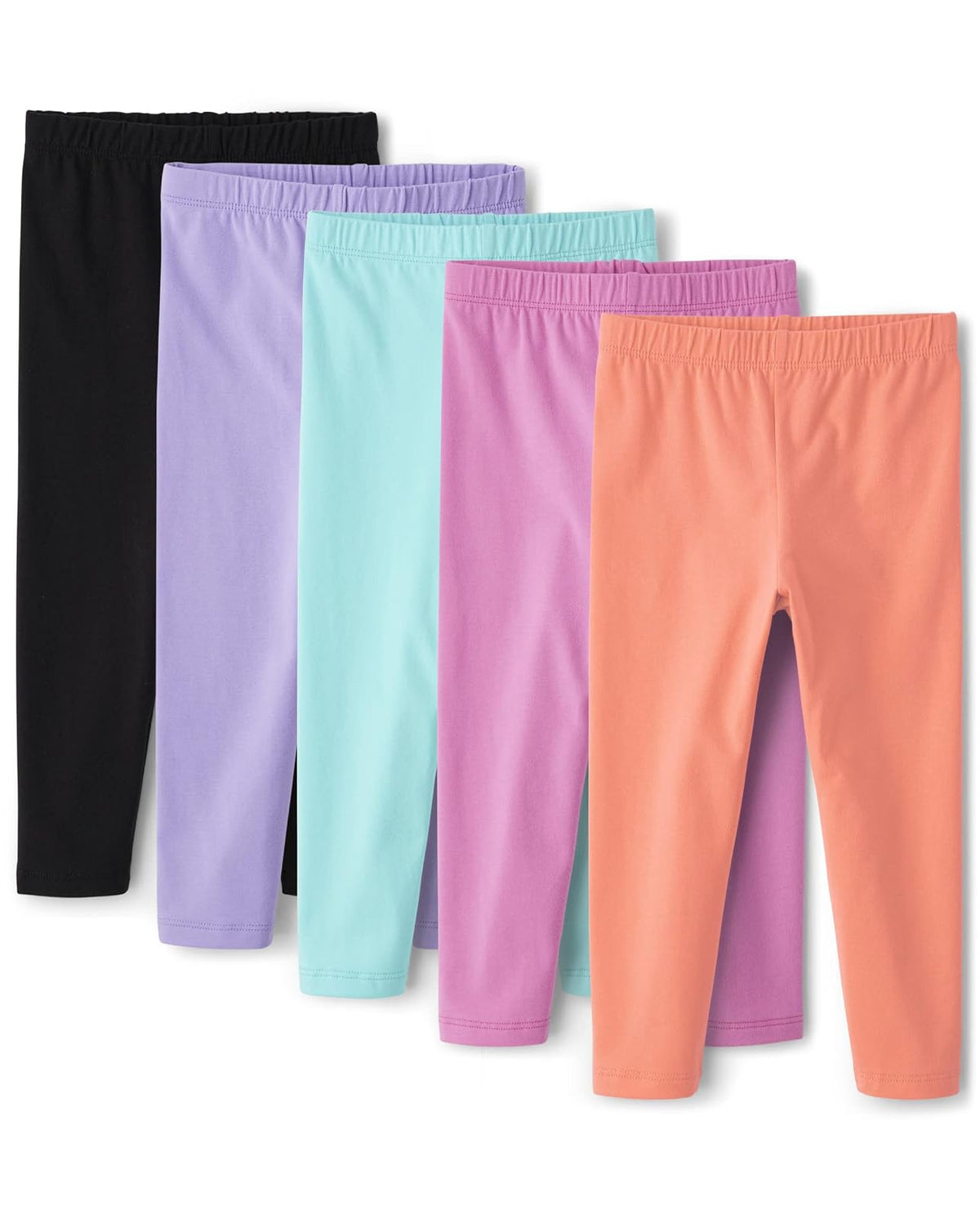 The Children's Place Paquete de 5 Leggings Capri Leggings para Niñas