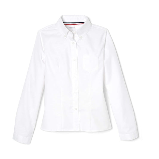 French Toast Blusa Oxford de Manga Larga Camisa Abotonada para Niñas