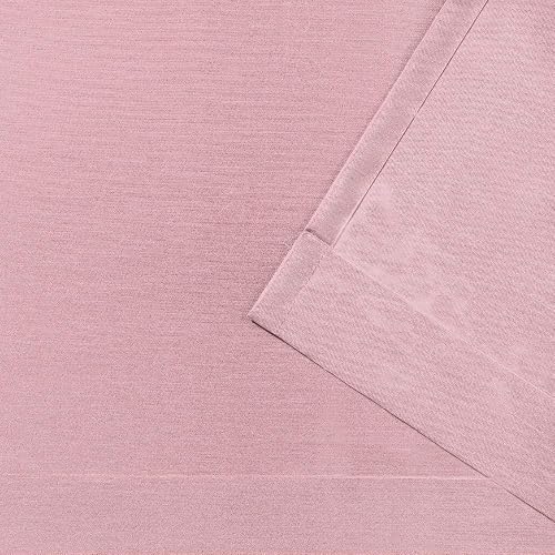Exclusive Home Cortinas Chateau de Rayas Seda sintética Ojal en la Parte Superior Cortina de Ventana Panel par, Blush, 1.37 m x 2.13 m, 1, 2