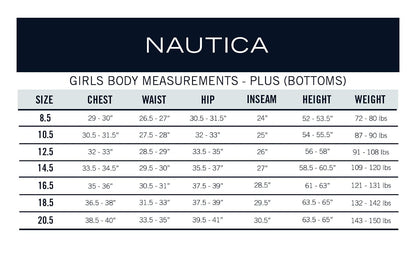 Nautica Falda Plisada de Uniforme Escolar con Pantalones Cortos, Cintura de Punto, Resistente a Las Arrugas y a la decoloración Falda Scooter para Niñas