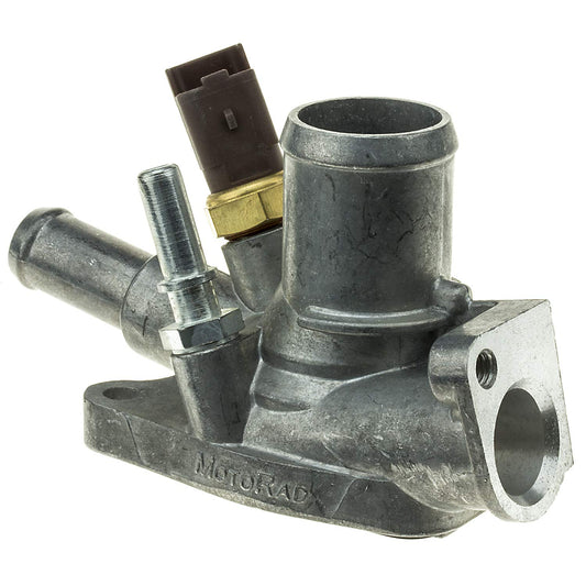 Motorad 757-176 Termostato con Carcasa Integrada Ensamble de Carcasa de Termostato de Refrigerante del Motor Compatible con Fiat 500 12–19 500L 14–20 500X 16–18 Dodge Dart 13–16 Jeep Renegade 15–18