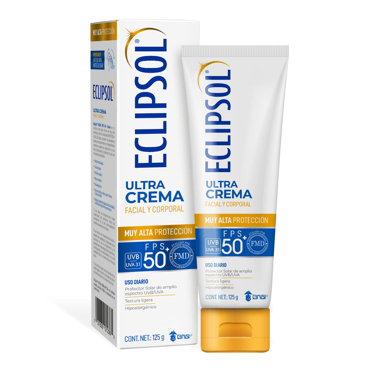 Eclipsol Ultra Crema de Bolsillo FPS50+ Protector Solar Facial 60g - Spf 50 - 125 g (Paquete de 1)