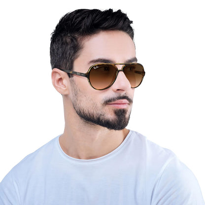 Ray-Ban RB4125 Cats 5000 Sunglasses 59 mm, Non-Polarized