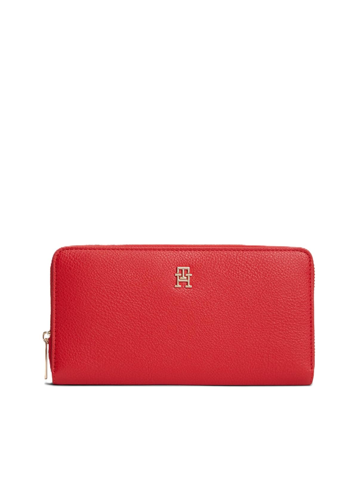 Tommy Hilfiger Cartera Zip Around Walllet para Mujer, Rojo