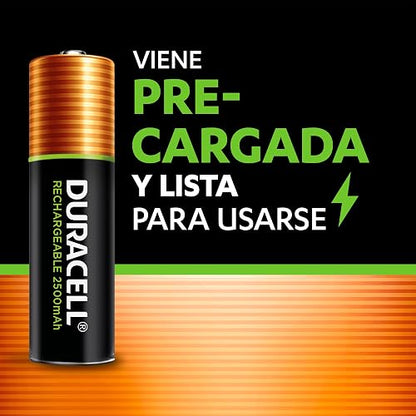 Duracell Pila Recargable AA - Pack x2 2500mAh
