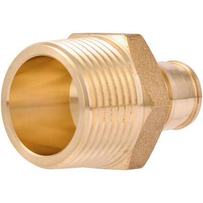 SharkBite - Adaptador MNPT de expansión de 1/2 x 3/4 pulgadas para tubería PEX-A, accesorios de fontanería de latón, adaptador NPT macho para tubería PEX-A, UAB116LFA
