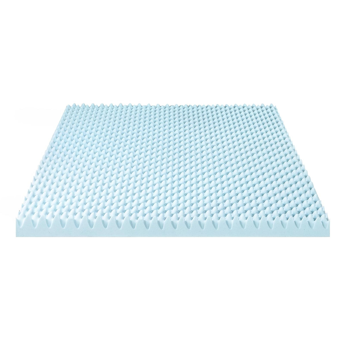 Best Price Mattress - Colchón de Espuma viscoelástica de 4 Pulgadas con infusión de Gel refrescante, Certificado CertiPUR-US, Esencial para recámara, Queen, Azul Claro