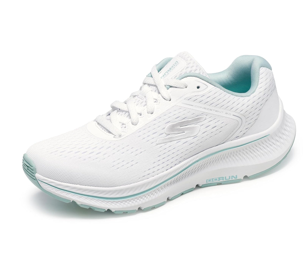 Skechers Go Run Consistent - Tenis Deportivos de 2.0 Millas para Mujer - 27.0 cm - Blanco - Verde menta