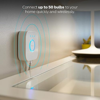 Philips Hue Bridge Puente para sistema de Iluminación Hue Controla con tu voz y conecta hasta 50 luminarios/accesorios inteligentes