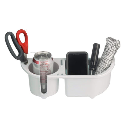 SEACHOICE Cruisin' Caddy - Organizador para Barcos, Bebidas y Objetos, Resistente a los Rayos UV, Color Blanco