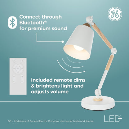 GE LED+ - foco LED para altavoz que cambia de color con mando a distancia, luz diurna y multicolor, foco estándar A21 (paquete de 1)