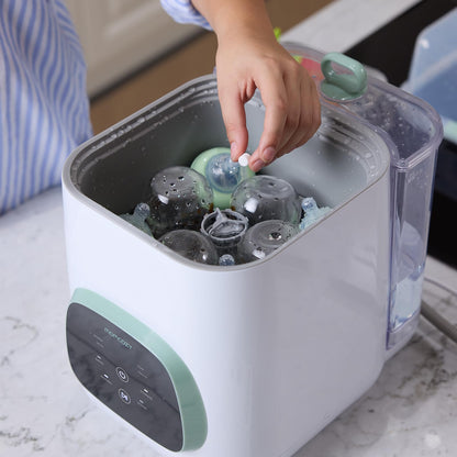 Momcozy Bloque de Lavado Oficial para Lavadora de Biberones KleanPal Pro, 120 Tabletas de Detergente