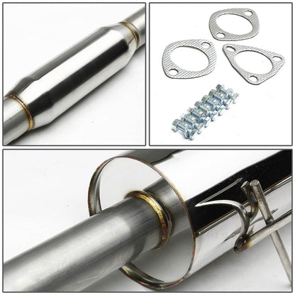 DNA Motoring CBE-HC922-NRT Sistema de Escape Trasero de Acero Inoxidable para Honda Civic 1992-2000