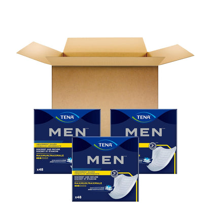 Tena Incontinence Guards for Men, Moderate Absorbency, 144 Count