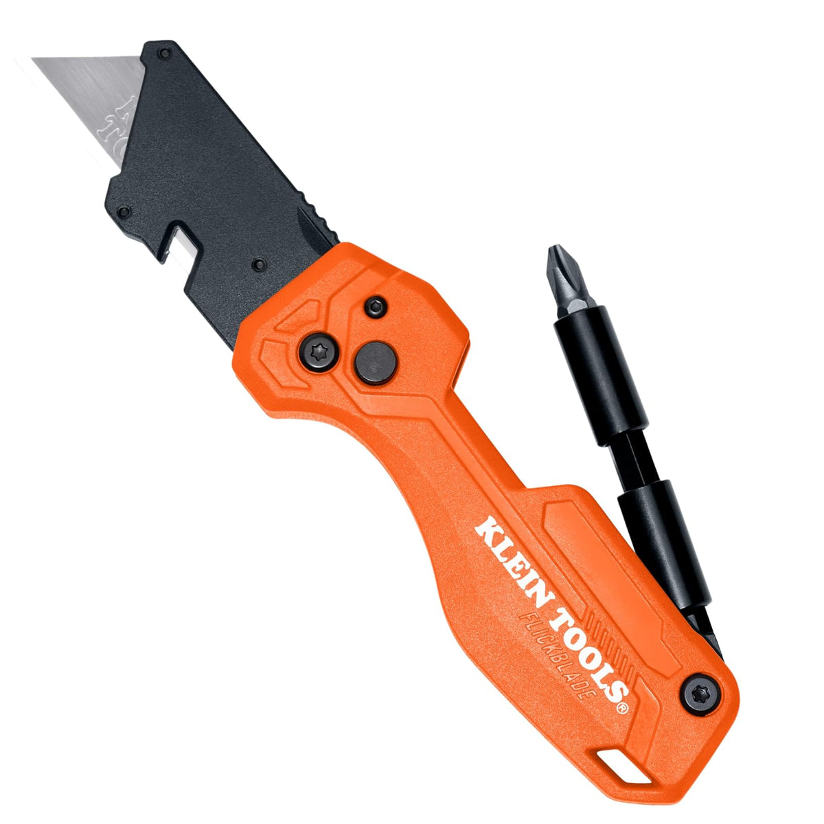 Klein Tools 44130 Cuchillo Plegable Multiusos, Hoja Retráctil - Flickblade con conductor