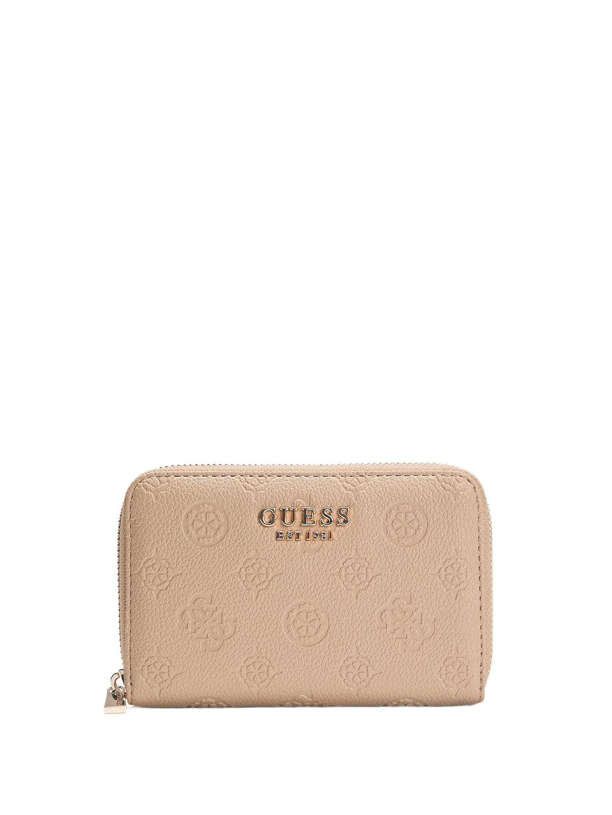 GUESS CARTERA MEDIANO ELLA LOGO EN COLOR BEIGE ESTAMPADO