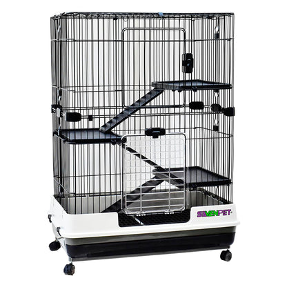 Aqua-Kril Seven Pet 10272 Jaula Huronera M, Color Negro, 80 x 52.7 x 104 cm