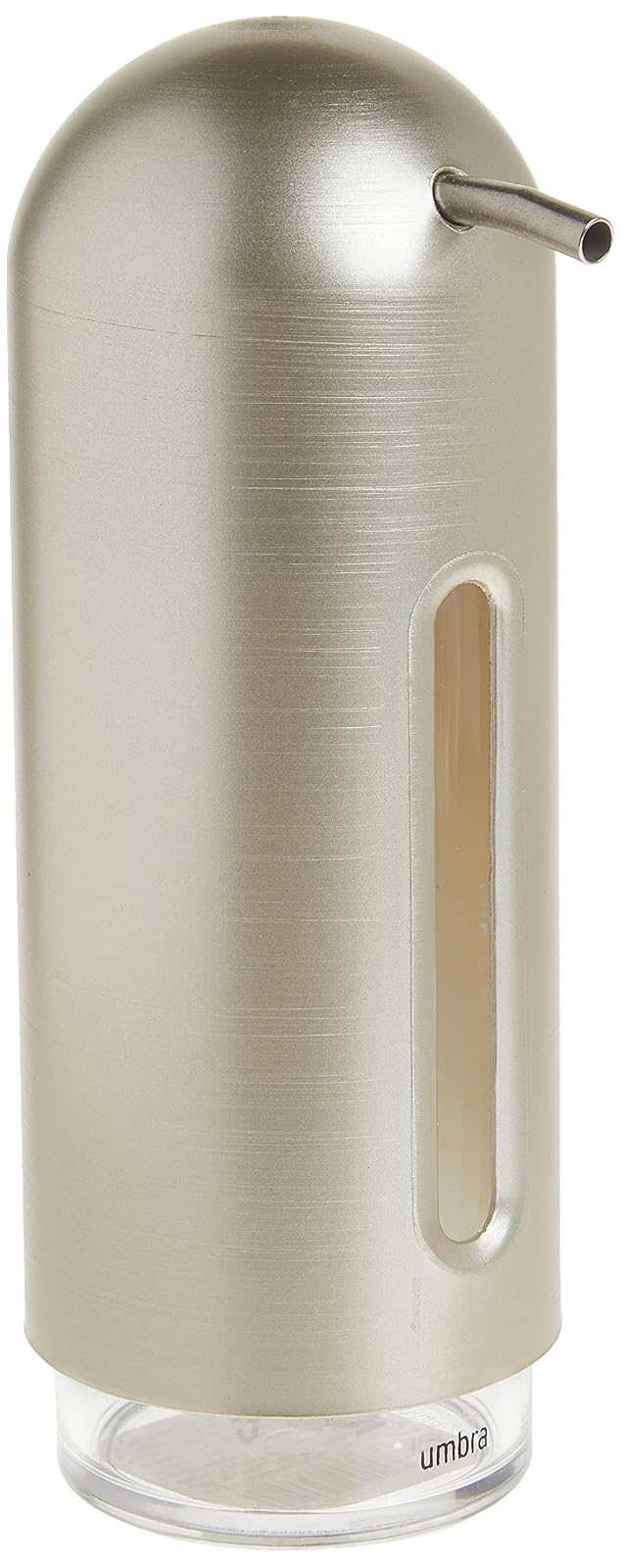 Umbra | Dispensador de Jabón Moderno, Acabado en Níquel
