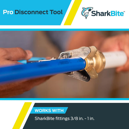SharkBite Pro Push to Connect Herramienta de desconexión, tubería PEX, cobre, CPVC, PE-RT, HDPE, HDPE, PROD3810