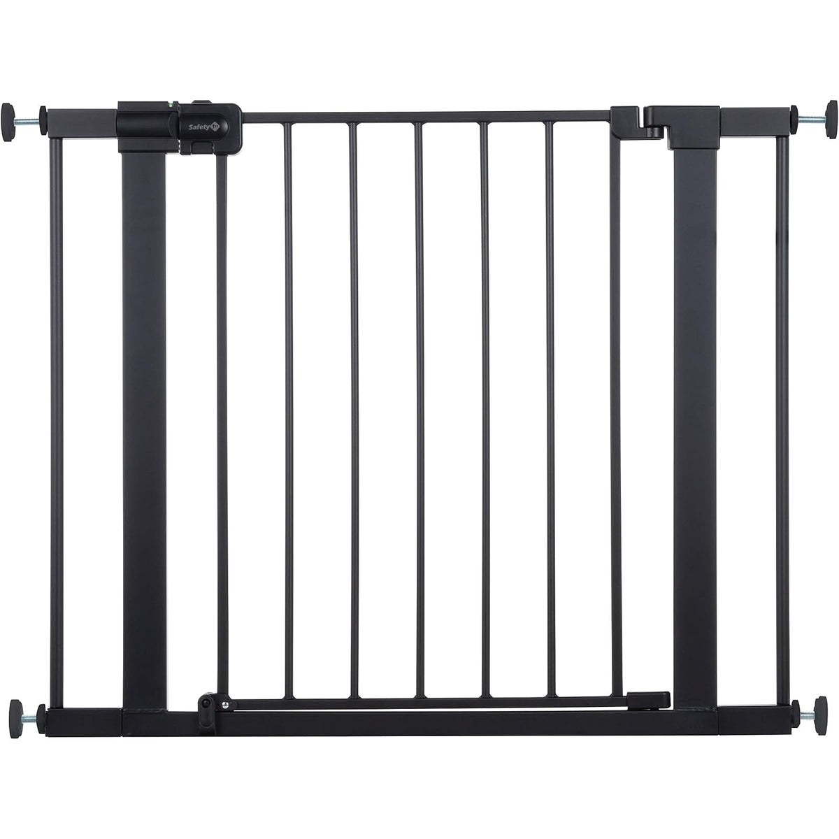 Safety 1st Puerta de Paseo Easy Install GA105CBLK | Negro, metal, 28 in alto, ajustable 29-38 in, 6-24 meses