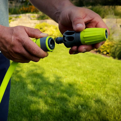 Flexzilla Garden Hose Kit with Quick Connect Attachments, 1/2 in. x 50 ft., Heavy Duty, Lightweight, ZillaGreen