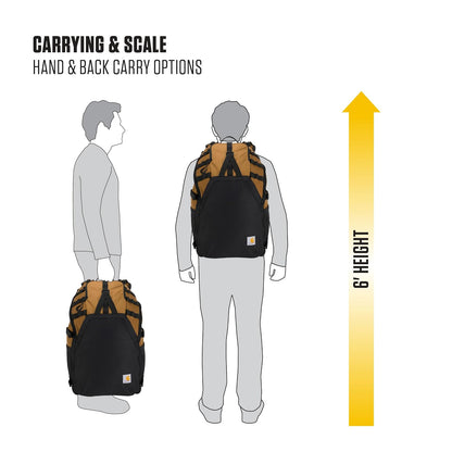 Carhartt 45l Nylon Internal Frame Hiking Backpack, Durable Pack With 15" Laptop Sleeve Mochila de senderismo de nailon 45L Unisex adulto