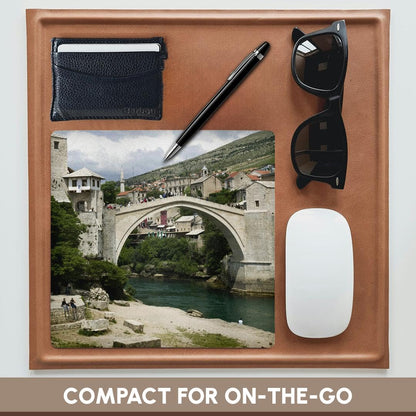 3dRose 8 x 8 x 0.25 Bosnia-Hercegovina Mostar Old Bridge Stari Most Walter Bibikow Mouse Pad (mp_82890_1)