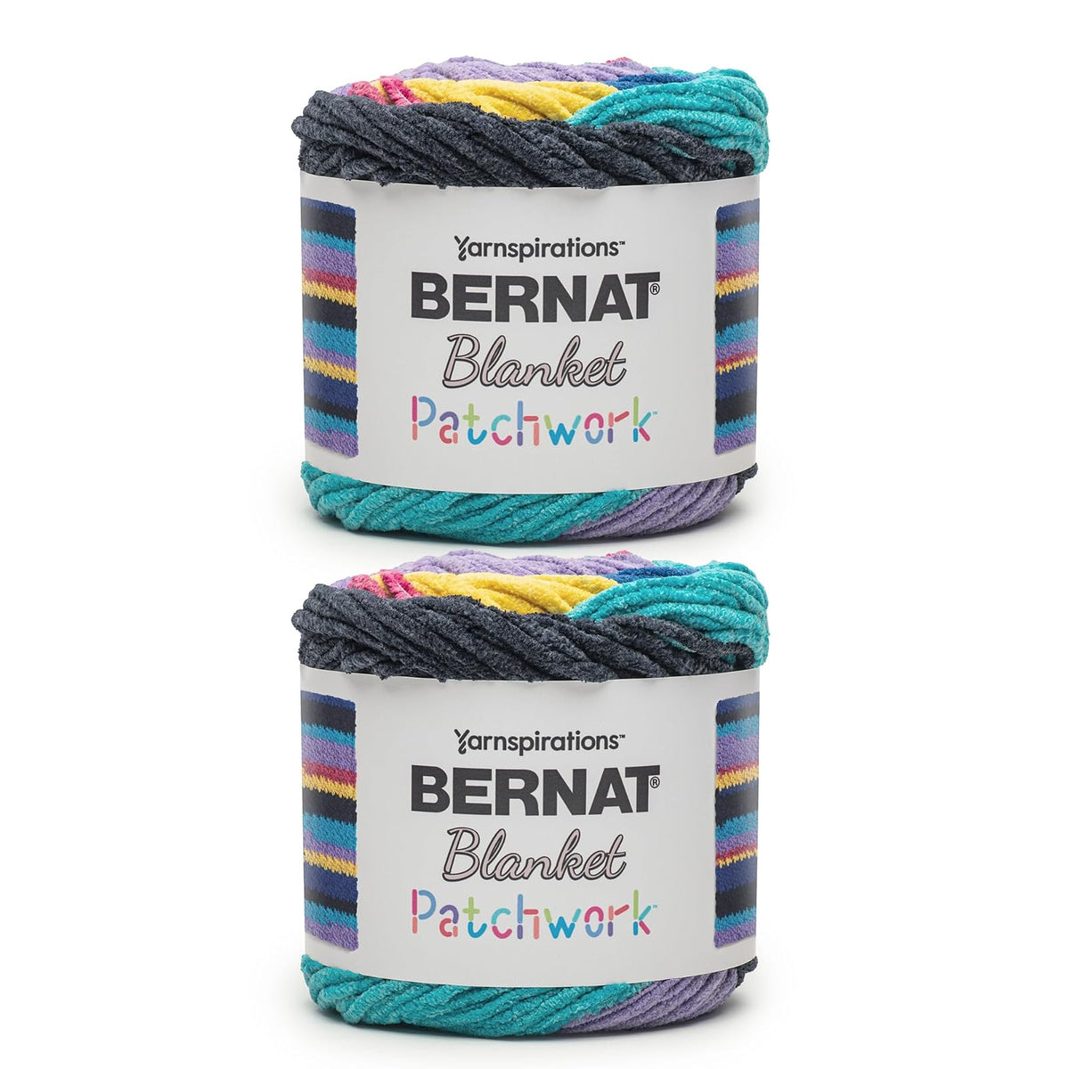 Bernat Blanket Patchwork Estambre de Chenille, 300 g - VIBE 90S