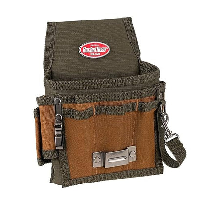 Bucket Boss - Bolsa de herramientas con solapa, bolsas - Serie original (54140), café