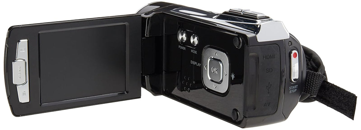 RCA EZ5162BK Video Cámara, Pantalla LCD de 2.7", Full HD, Zoom Digital 8X, color negro